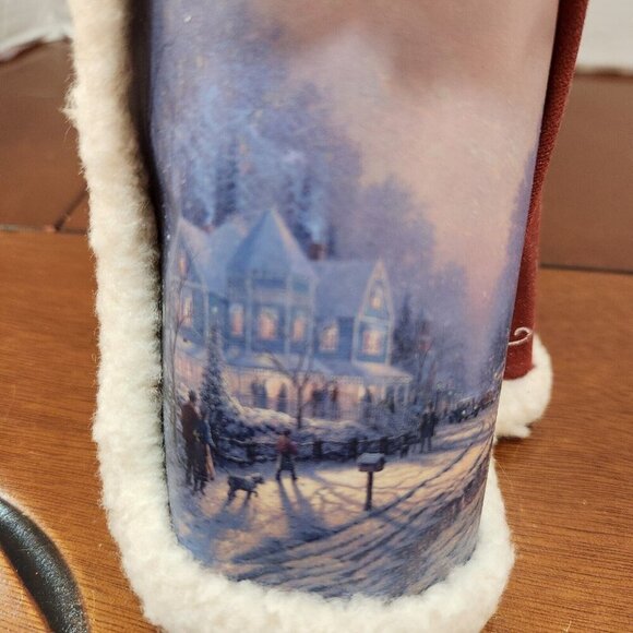 Thomas Kinkade OLD WORLD CHRISTMAS JOURNEY'S END 8" Santa Claus Figurine 37335 - Picture 7 of 10